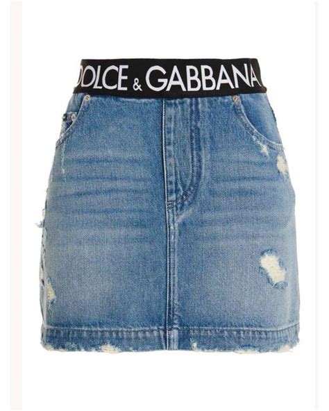 dolce gabbana blue skirt